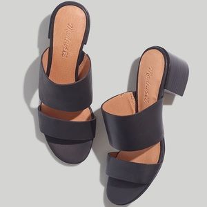Madewell Kiera mule sandal, black, size 8.5